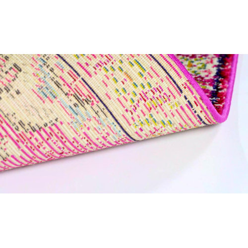 Mistana™ Tibbetts Oriental Area Rug in Pink/Green/Ivory & Reviews Wayfair